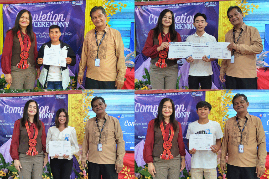awarding of training cert