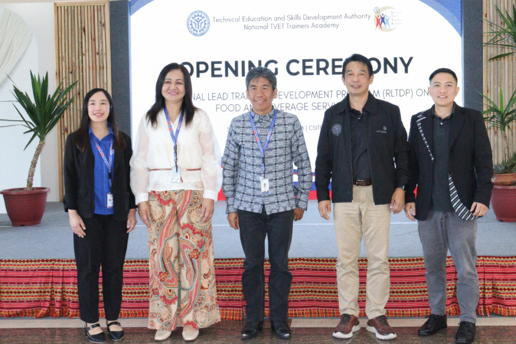 35 TVET TRAINERS GEAR UP FOR UPDATED FOOD AND BEVERAGE SERVICES NC II STANDARDS 21